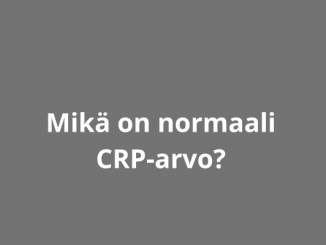 Mikä on normaali CRP-arvo